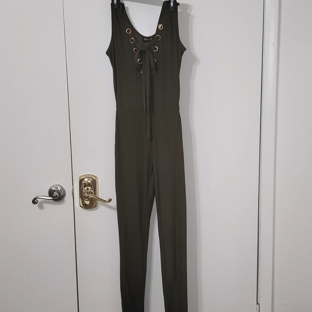 Olive green jumpsuit